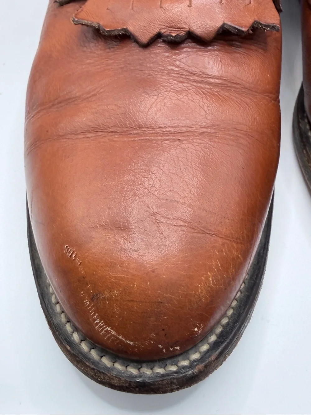 Justin Boots Brown Leather Lace-Up Roper Boots with Kiltie